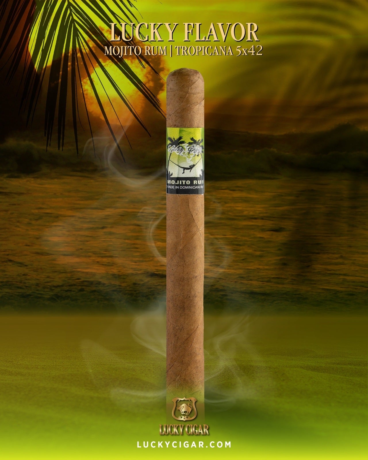 Flavored Cigars: Lucky Flavors Mojito Rum Single Cigar – Lucky Cigar