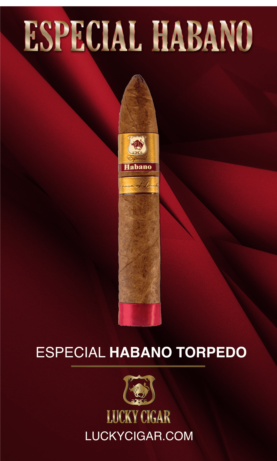 Habano Cigars: Especial Habano by Lucky Cigar: Torpedo 6x52 Single Cigar