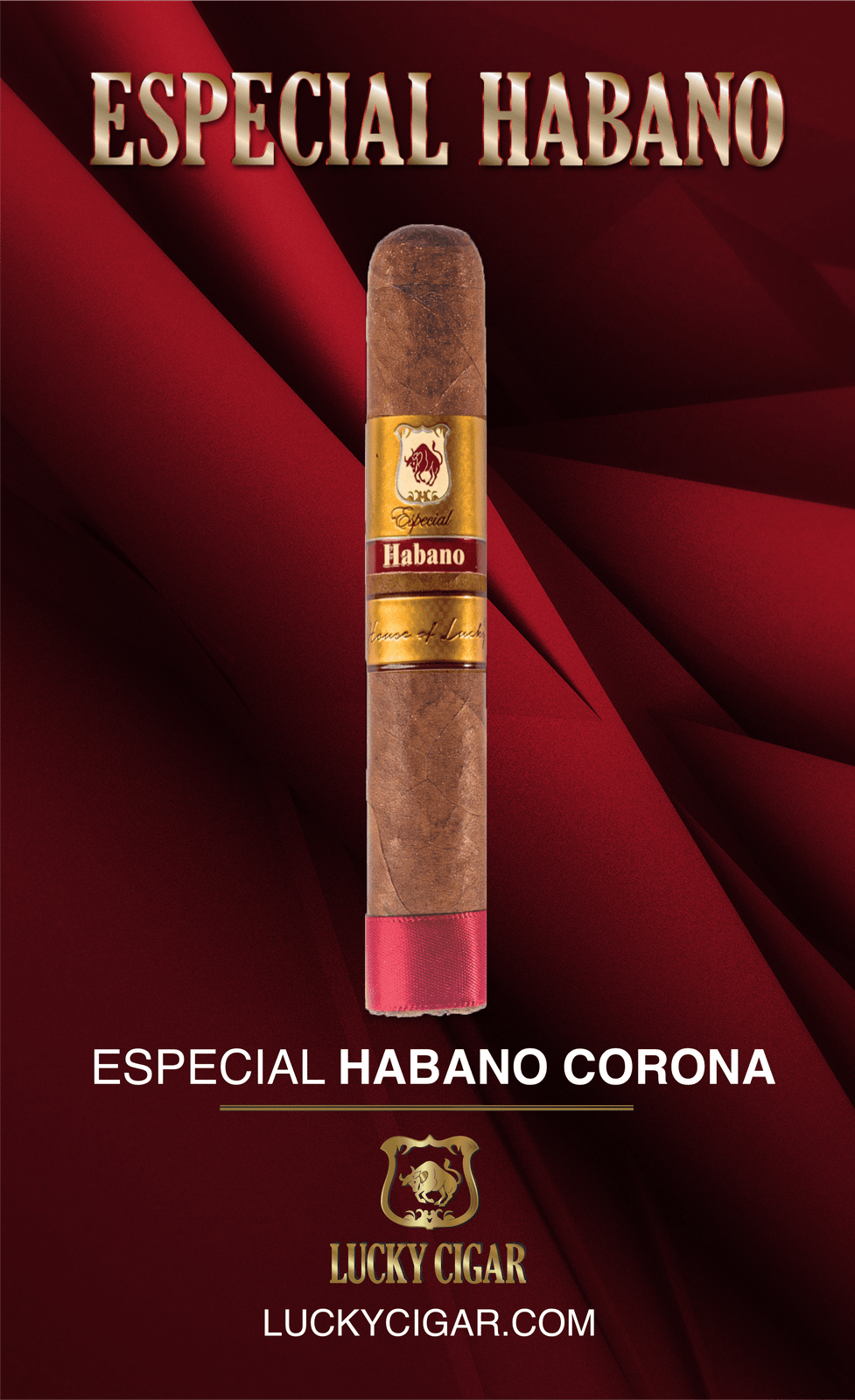 Habano Cigars: Especial Habano by Lucky Cigar: Corona 5x48 Single Cigar