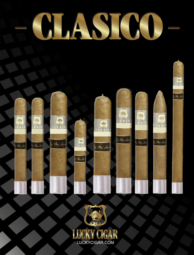  Classic Cigars - Classico by Lucky Cigar: Set of 9 Cigars, All Sizes