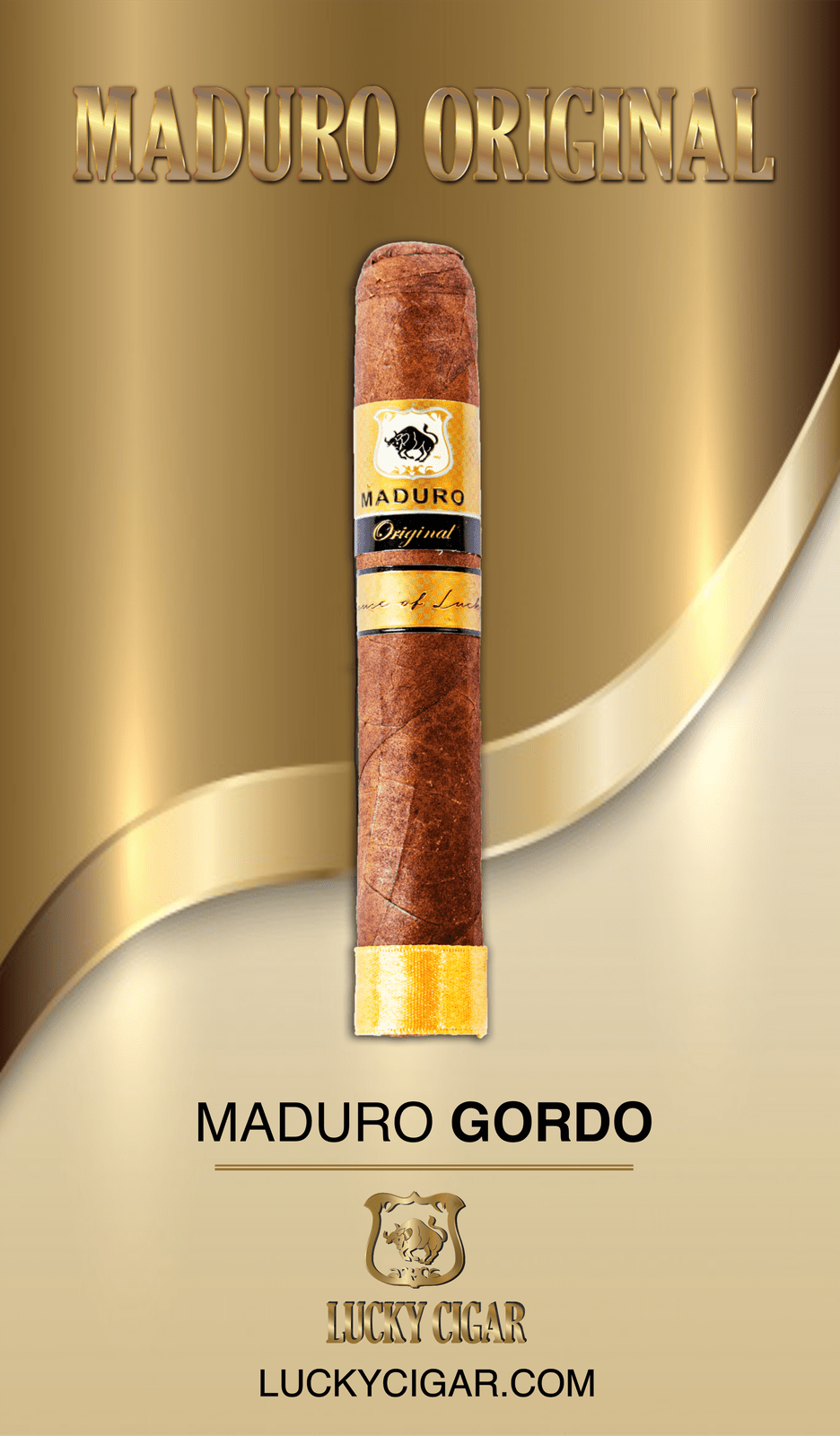 Maduro Cigars: Maduro Original by Lucky Cigar: Gordo 6x60 Single Cigar