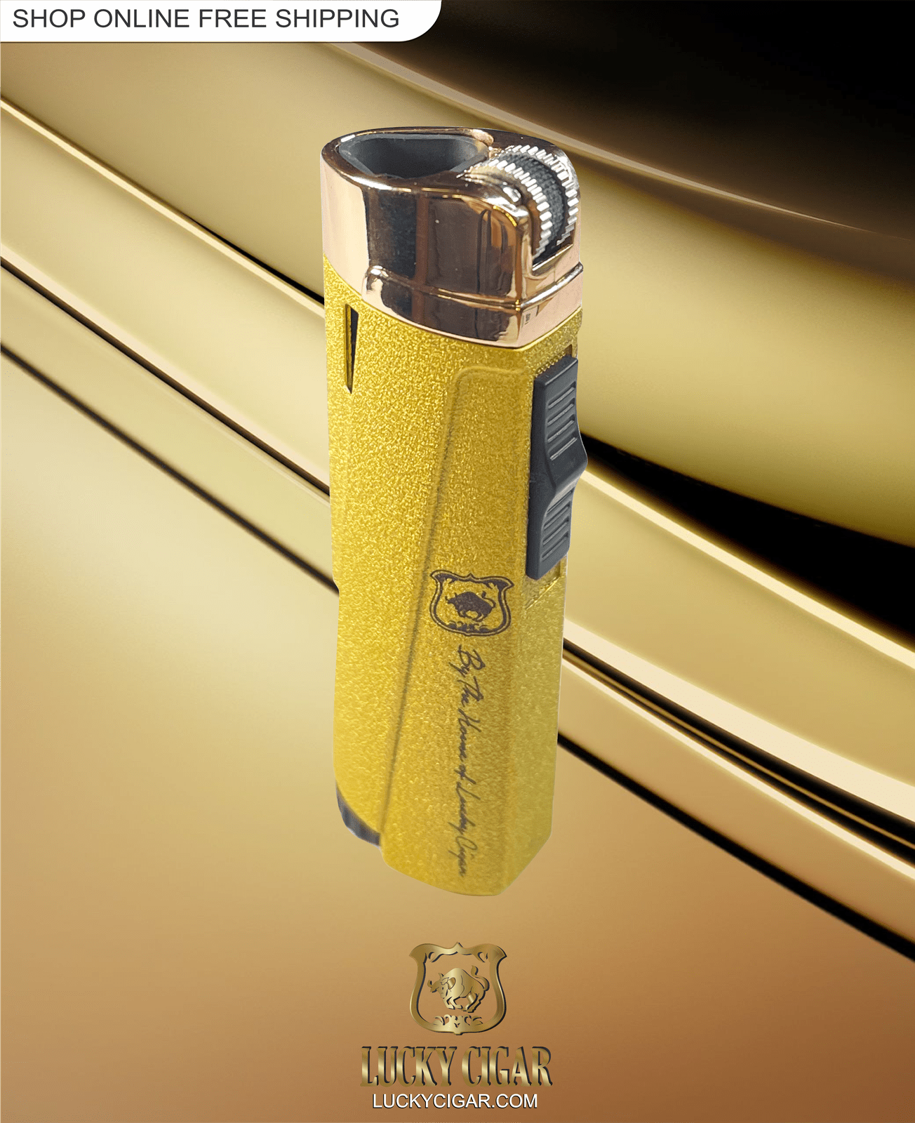 Cigar Lifestyle Accessories: Torch Lighter in Yellow