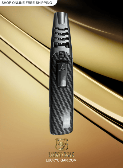 Cigar Lifestyle Accessories: Torch Lighter in Carbon Pattern