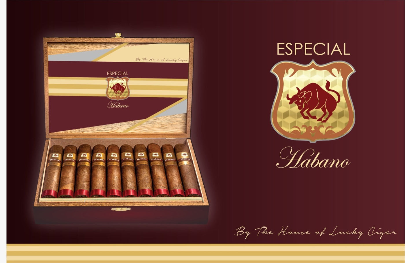 Especial Habano by The House of Lucky Cigar 20 Piece Box of Size Gigante 7x70