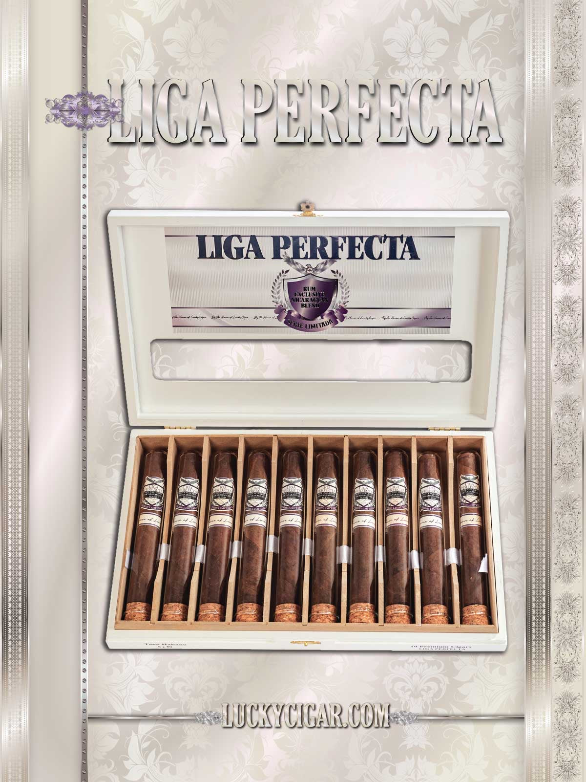 LIGA PERFECTA Double Grande 7 1/2X50 glass tube BOX