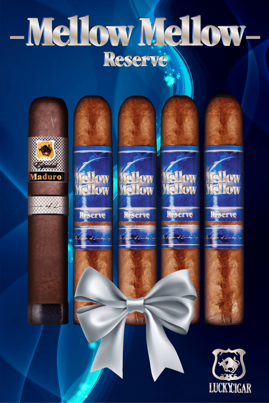 Lucky Cigar Sampler Sets: Set of 5 Cigars, Mellow Mellow, Maduro Especial