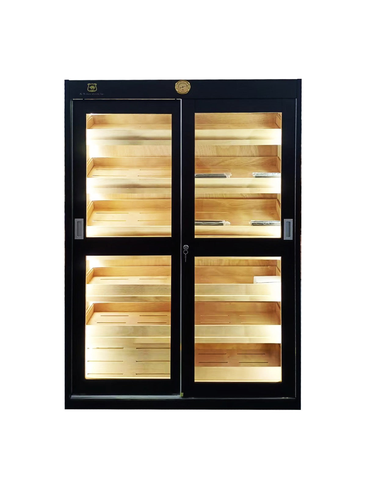 Lucky 2 Door Sliding Doors Cabinet For 4000 Cigars