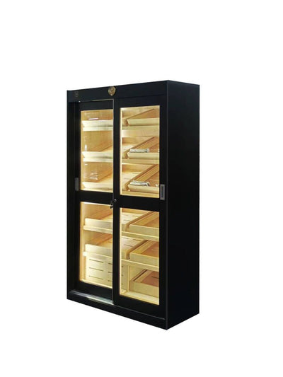 Lucky 2 Door Sliding Doors Cabinet For 4000 Cigars