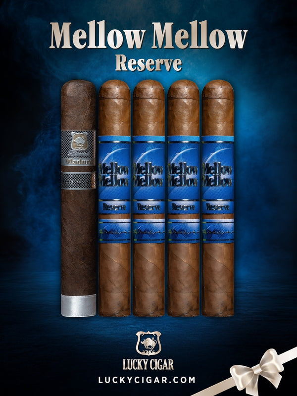Lucky Cigar Sampler Sets: Set of 5 Cigars, Mellow Mellow, Maduro Especial