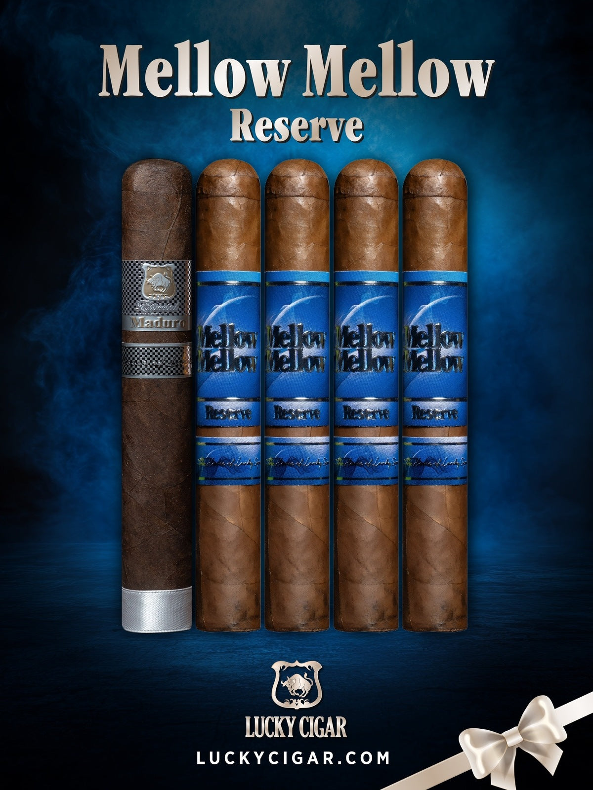 Lucky Cigar Sampler Sets: Set of 5 Cigars, Mellow Mellow, Maduro Especial
