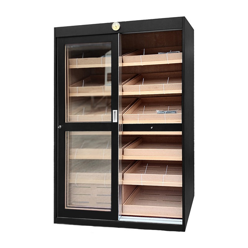 Lucky 2 Door Sliding Doors Cabinet For 4000 Cigars