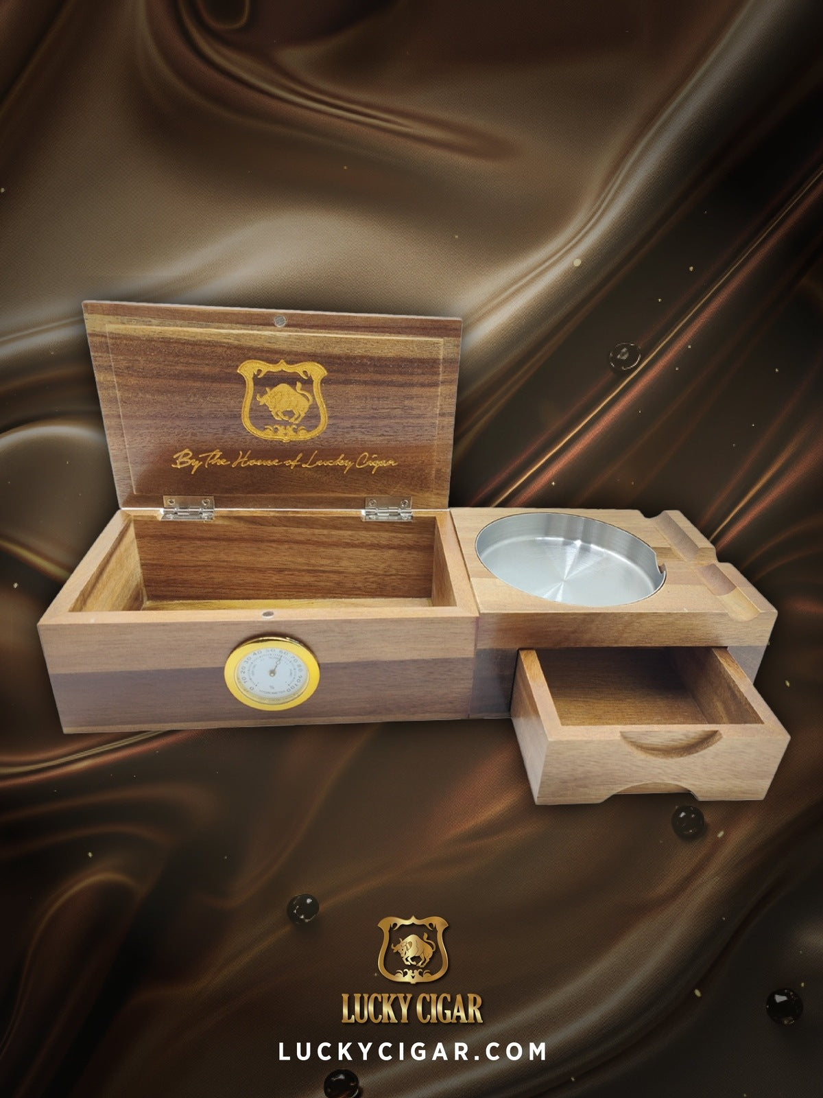 Ashtray, Cigar Lifestyle Accessories: Lucky Ashtray Wood