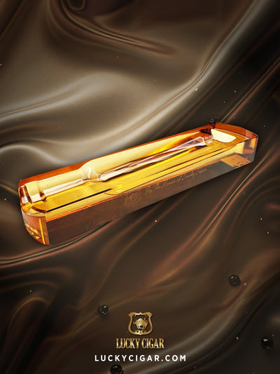 Ashtrays, Cigar Lifestyle Accessories: Lucky Solo Crystal Ashtray