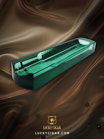 Ashtrays, Cigar Lifestyle Accessories: Lucky Solo Crystal Ashtray