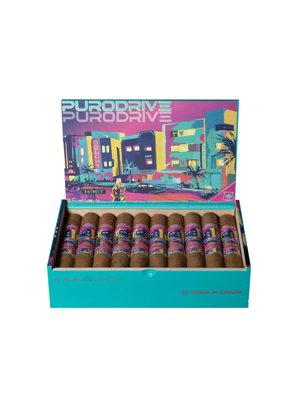 Infused Cigars - Purodrive by Lucky Cigar: Habano Robusto 5x50 Box of 20