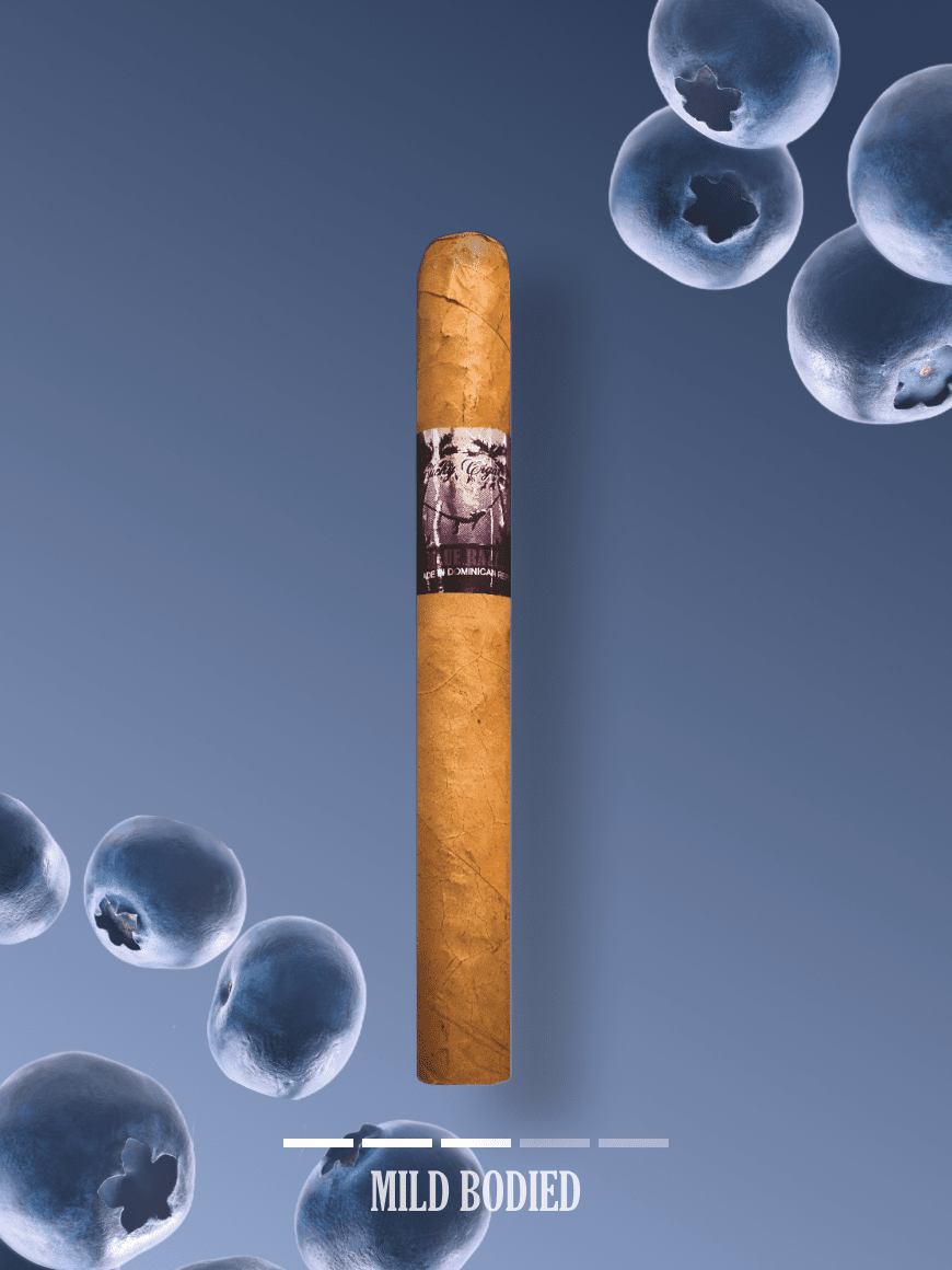 Flavored Cigars: Lucky Flavors Blue Razz 5x42 Cigar