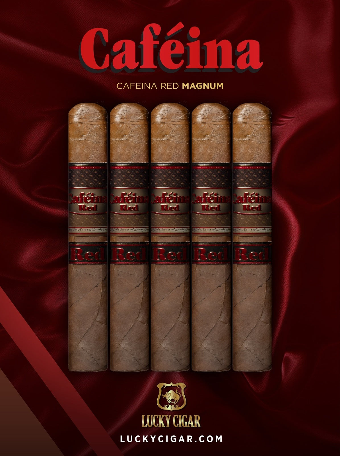 Infused Cigars: 5 Caféina Red Magnum 5x48 Cigars