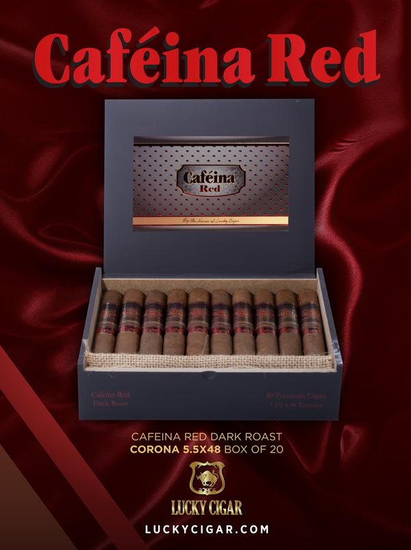 Infused Cigars: Caféina Red Corona 5½ x 48 Cigar – Box of 20