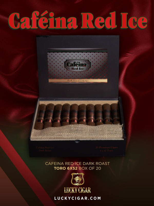 Infused Cigars: Caféina Red Ice Toro 6x52 Cigar – Box of 20