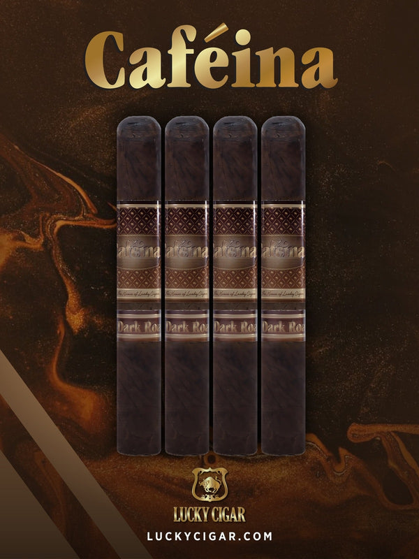 Infused Cigars: Cafeina Dark Roast Toro 6x52 Cigar Set of 4