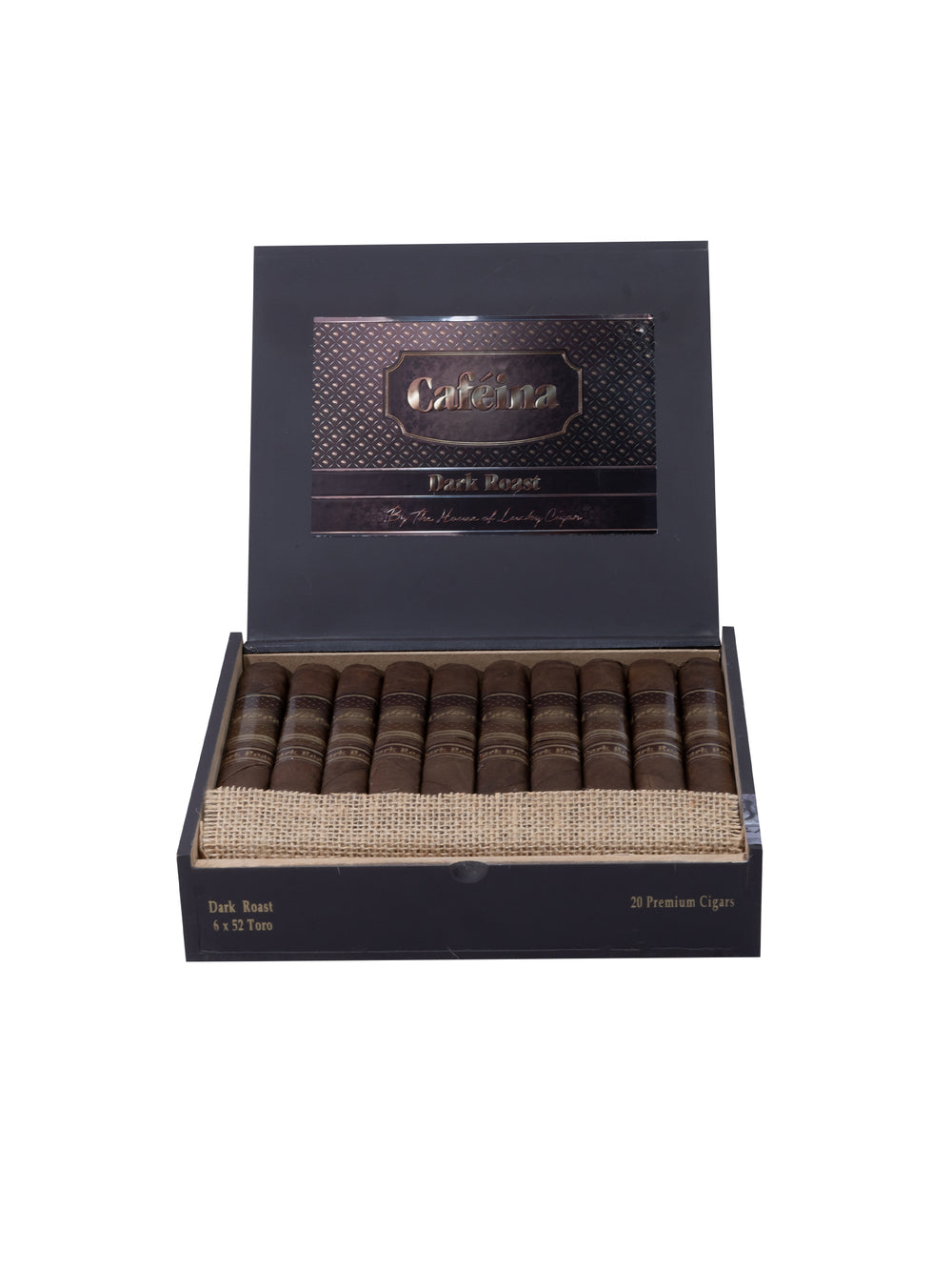 Infused Cigars: Cafeina Dark Roast Toro 6x52 Box of 20 – Lucky Cigar