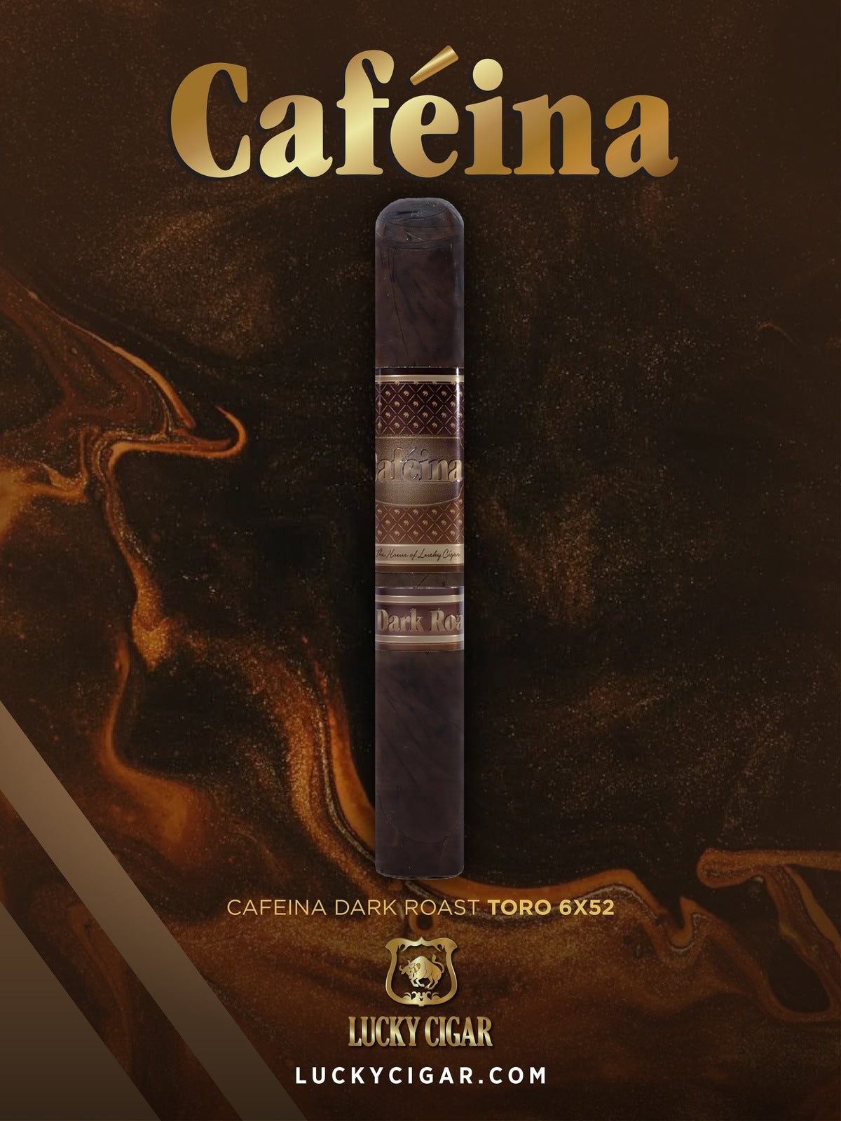 Infused Cigars: Cafeina Dark Roast Toro 6x52 Single Cigar