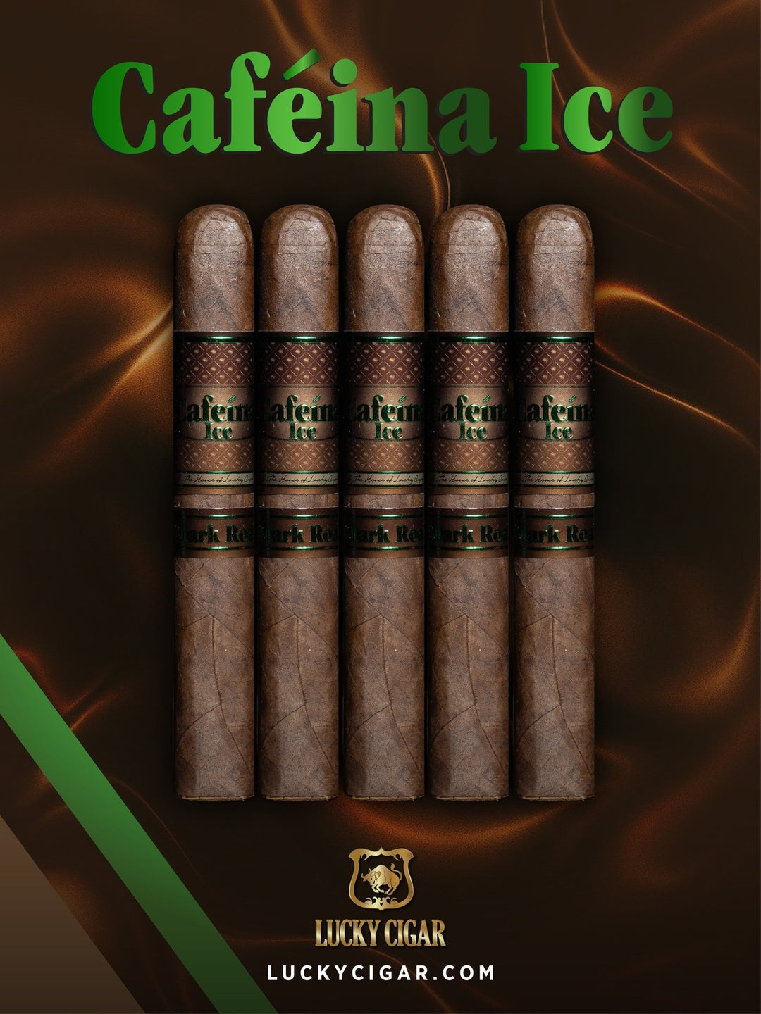 Infused Cigars: Cafeina Ice Dark Roast 6x52 Toro Set of 5 – Lucky