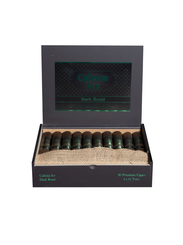 Infused Cigars: Cafeina Ice Dark Roast Toro 6x52 Box of 20 Cigars