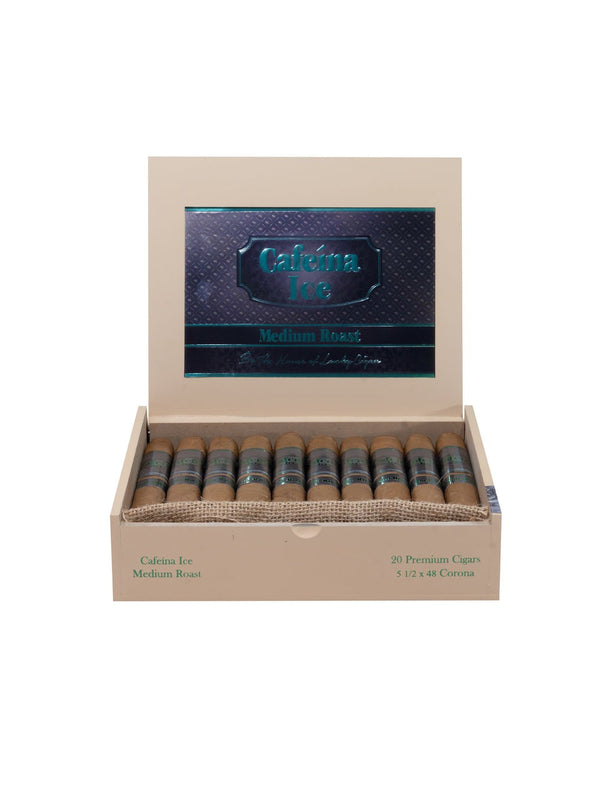 Infused Cigars: Cafeina Ice Medium Roast Corona 5.5x48 Box of 20