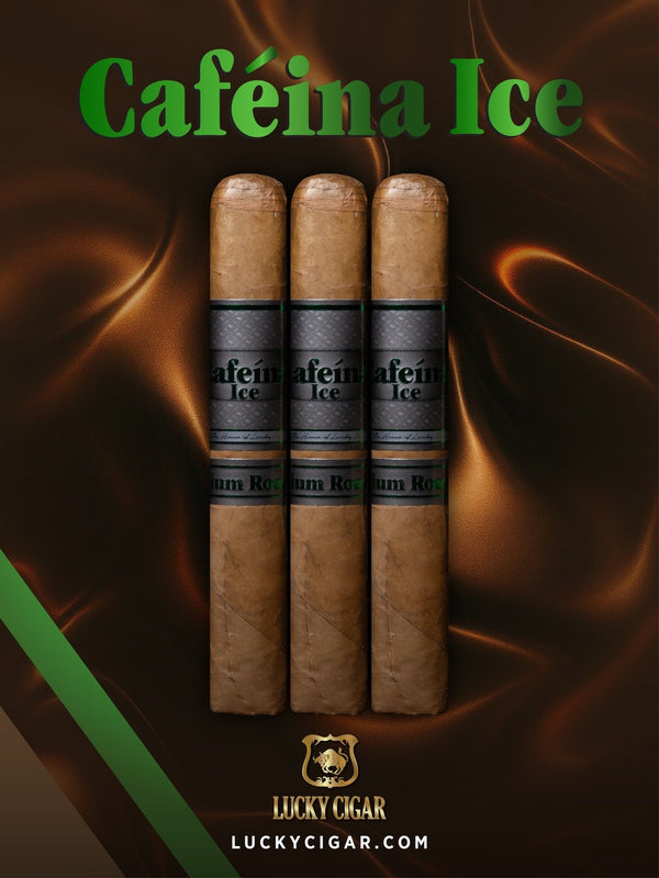 Lucky Cigar Sampler Sets: 3 Cafeina Ice Medium Roast Magnum 5x58 Cigars