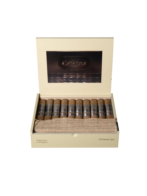 Infused Cigars: Cafeina Medium Roast Magnum 5x58 Box of 20