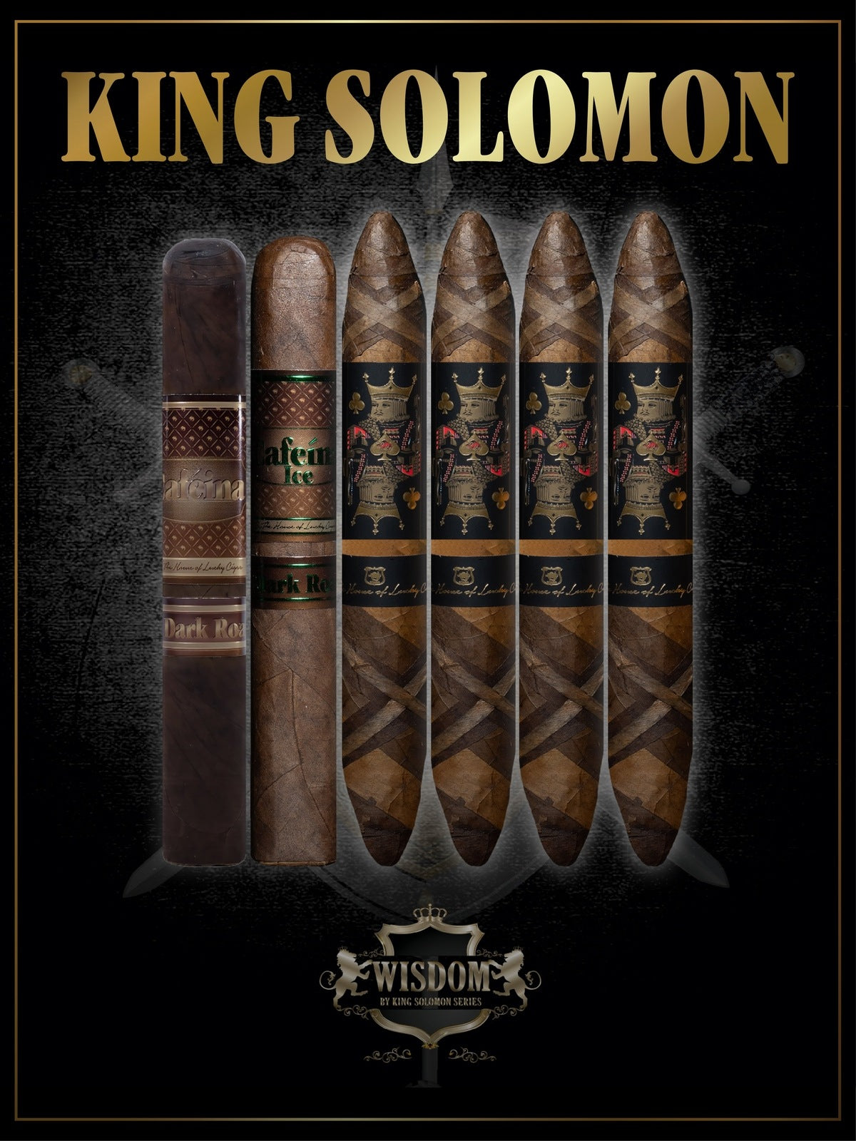 Cigar Gift Sets: Set of 6 Cigars, 2 Cafeina, 4 King Solomon