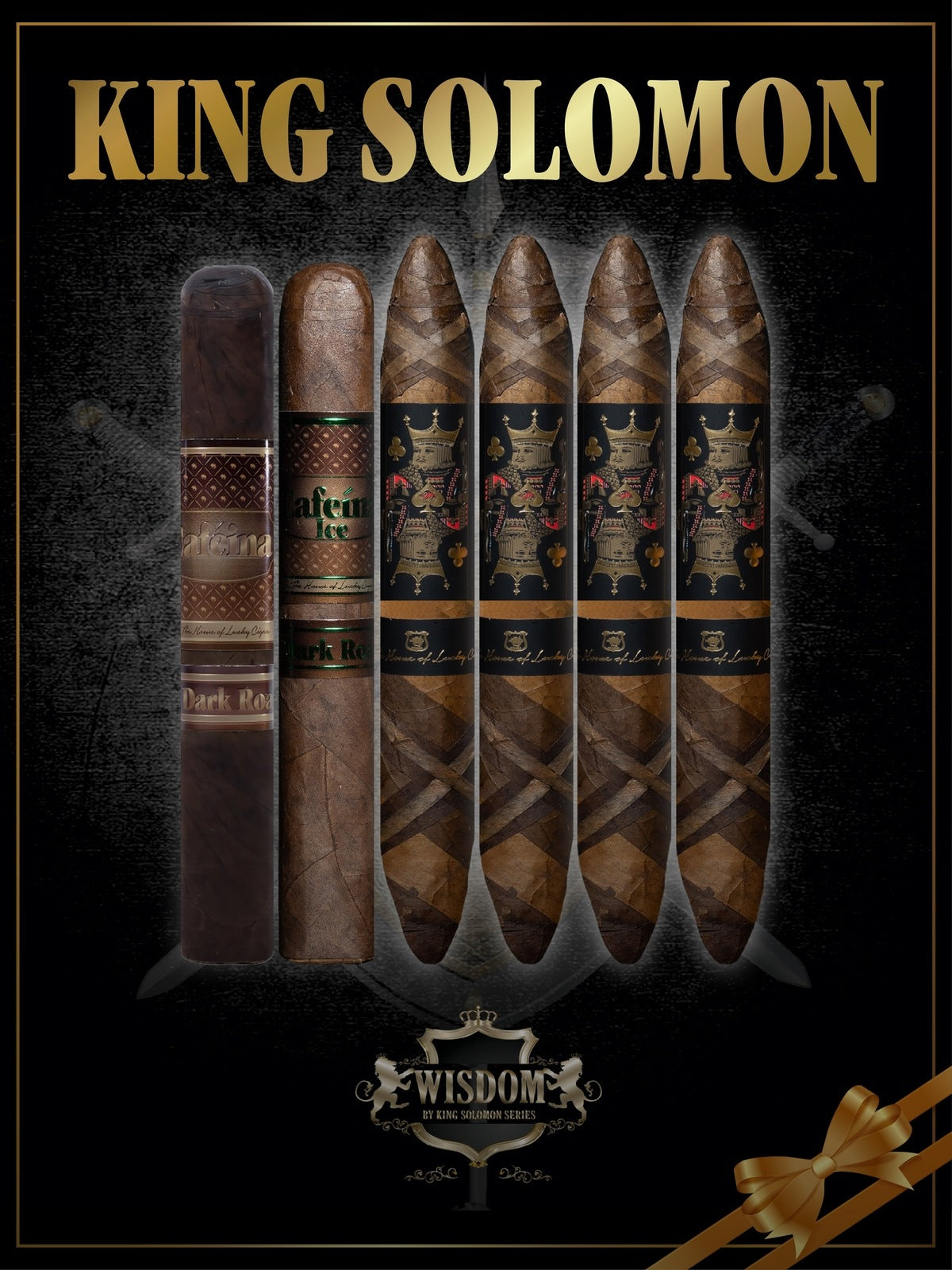 Cigar Gift Sets: Set of 6 Cigars, 2 Cafeina, 4 King Solomon