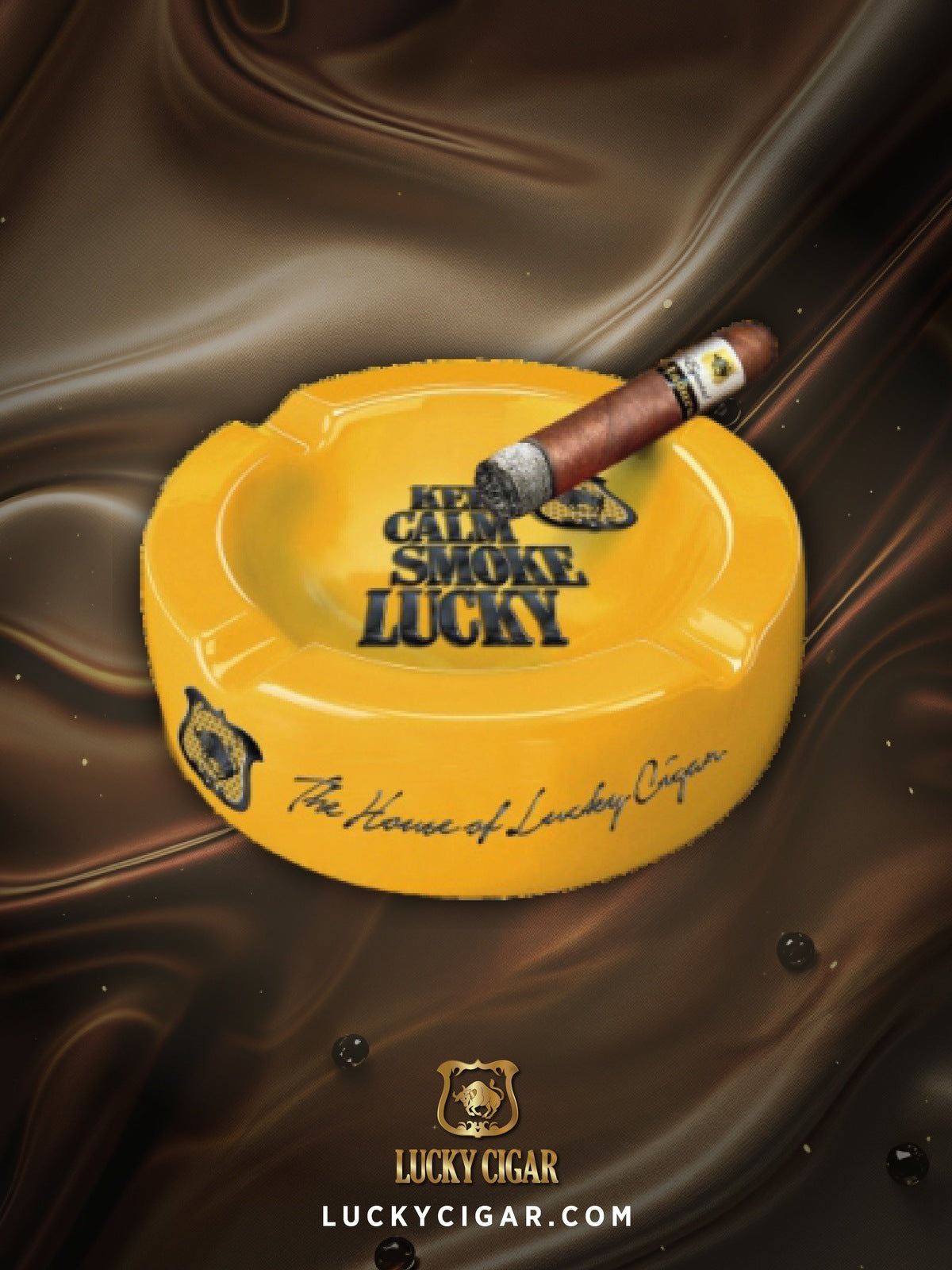 Ashtrays, Cigar Lifestyle Accessories: Lucky Ceramic Ashtray