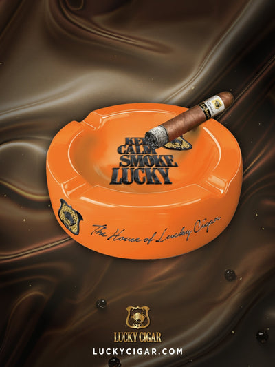 Ashtrays, Cigar Lifestyle Accessories: Lucky Ceramic Ashtray