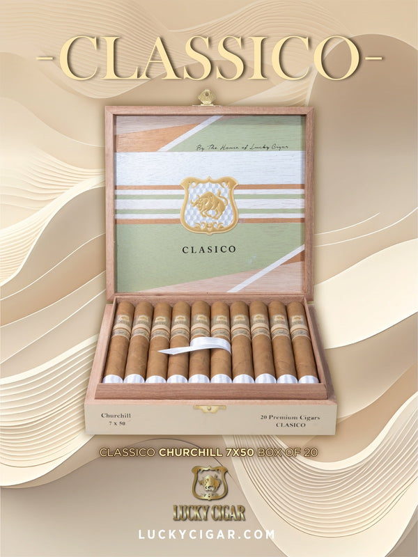 Classic Cigars - Classico by Lucky Cigar: Churchill 7x50 Box of 20