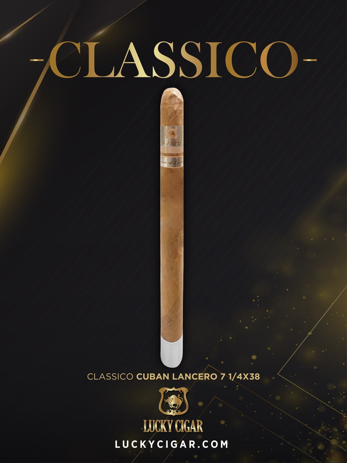 Classic Cigars - Classico by Lucky Cigar: Lancero 7 1/4x38 Single Cigar