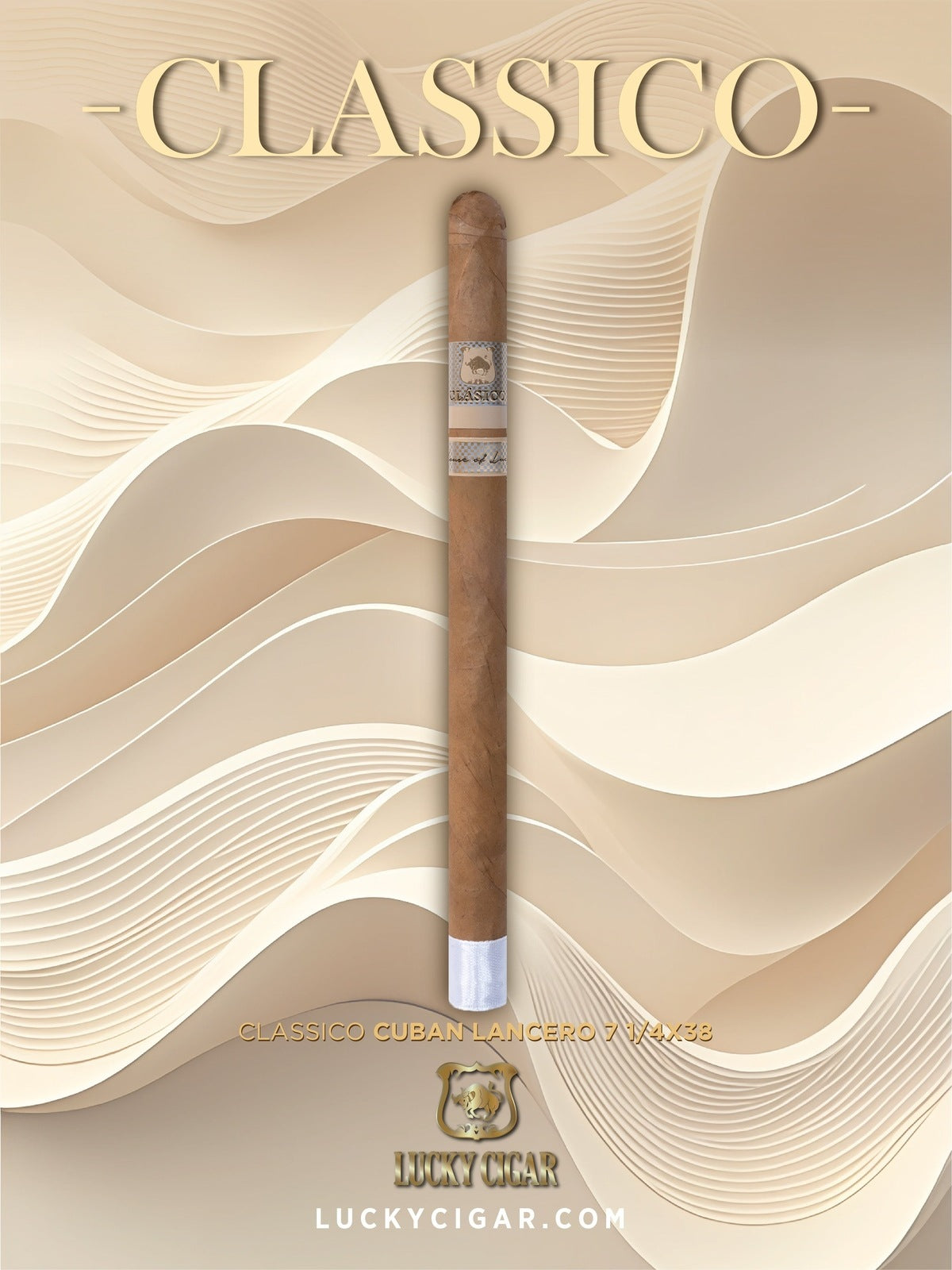 Classic Cigars - Classico by Lucky Cigar: Lancero 7 1/4 x 38 Box of 20