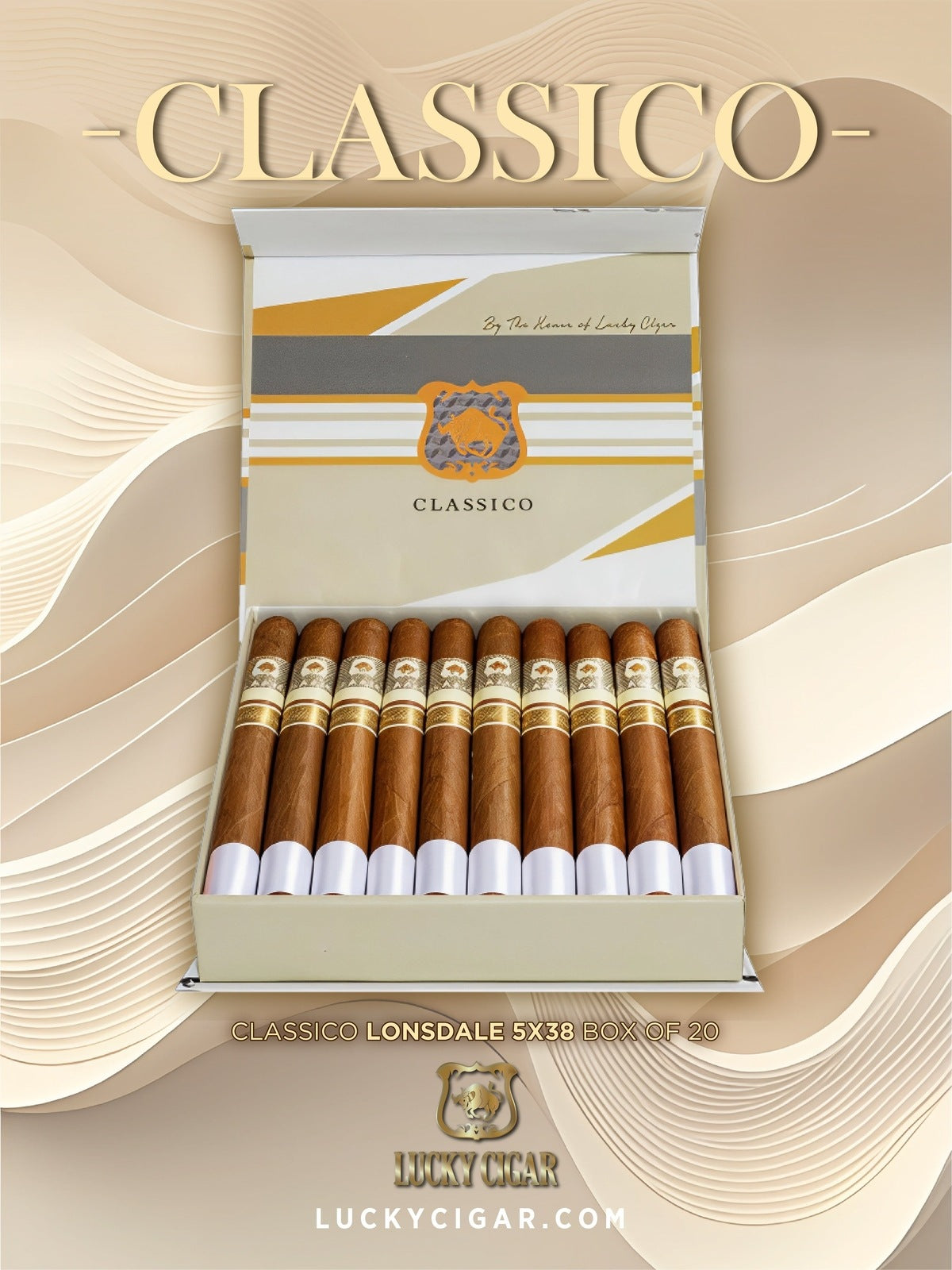 Classic Cigars - Classico by Lucky Cigar: Lonsdale 5x38 Box of 20