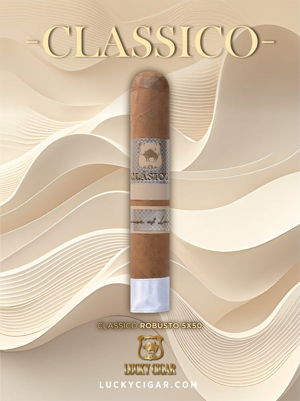 Classic Cigars - Classico by Lucky Cigar: Robusto 5x50 Single Cigar
