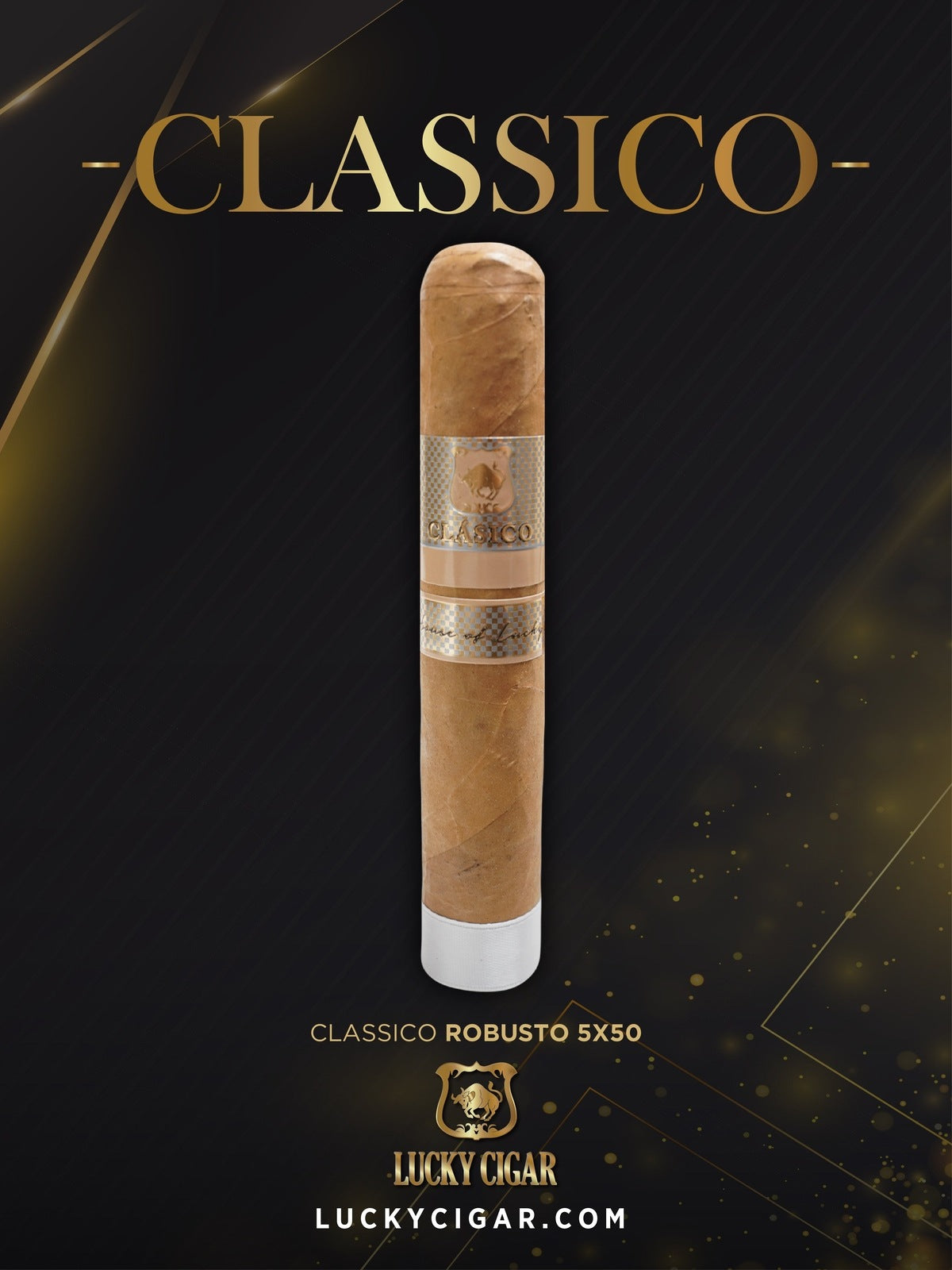 Classic Cigars - Classico by Lucky Cigar: Robusto 5x50 Single Cigar