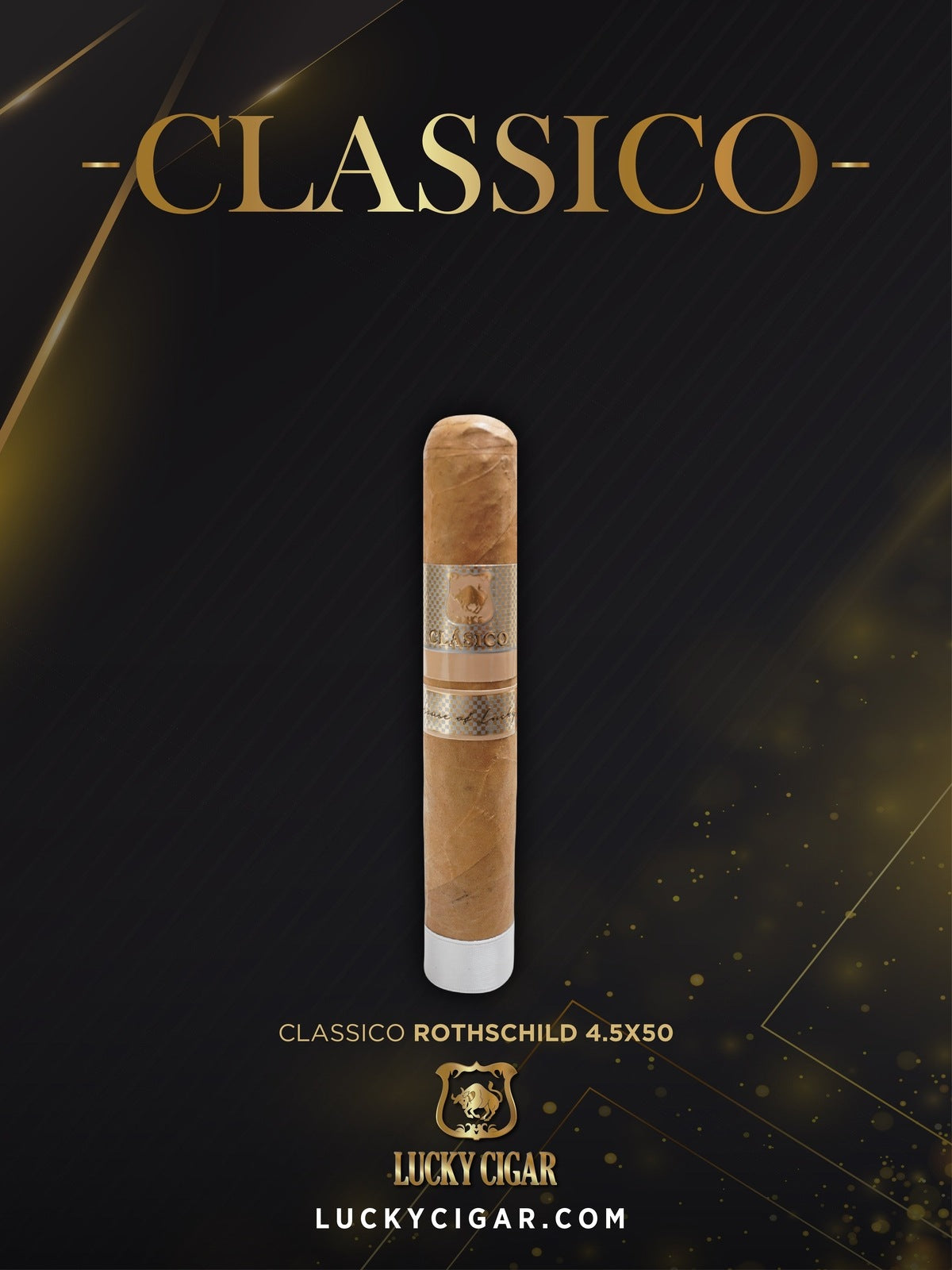 Classic Cigars - Classico by Lucky Cigar: Rothschild 4.5x50 Single Cigar