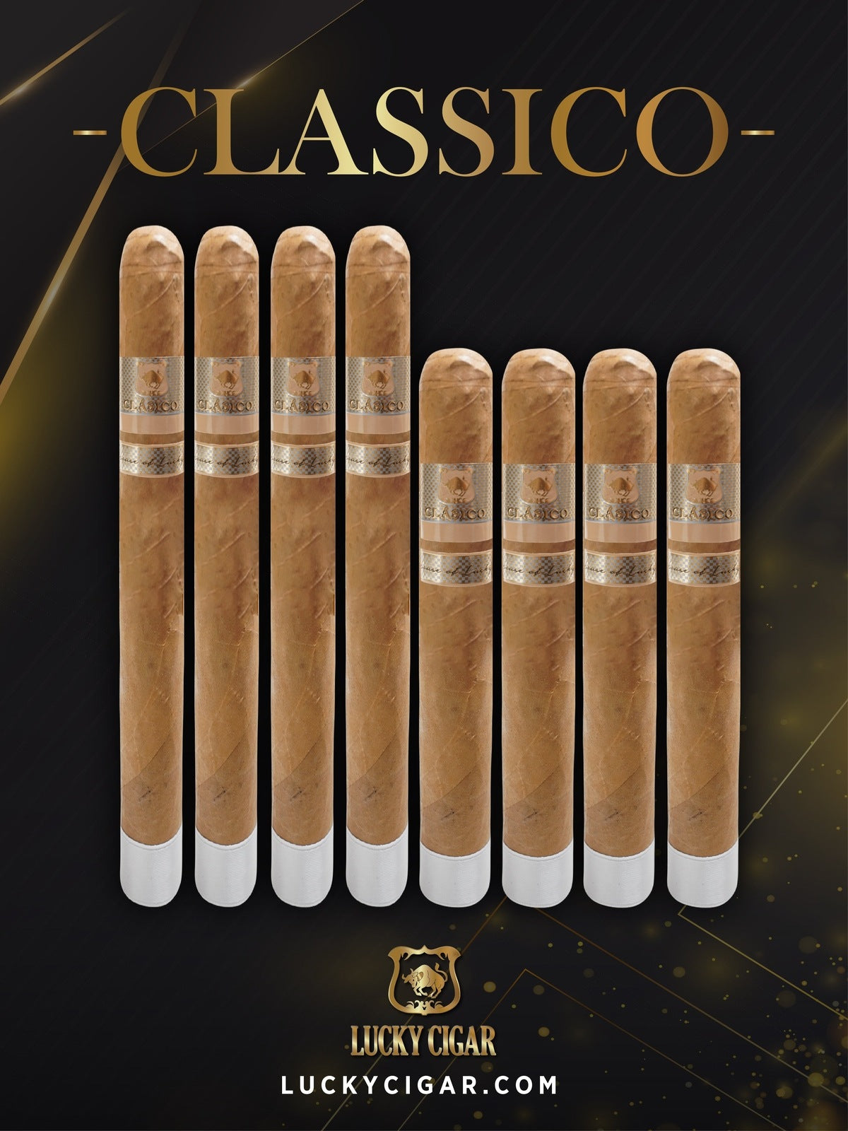 Lucky Cigar Sampler Sets: Set of 8 Classico Lancero and Toro Cigars