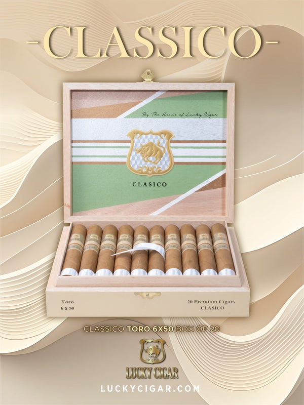Classic Cigars - Classico by Lucky Cigar: Toro 6x50 Box of 20