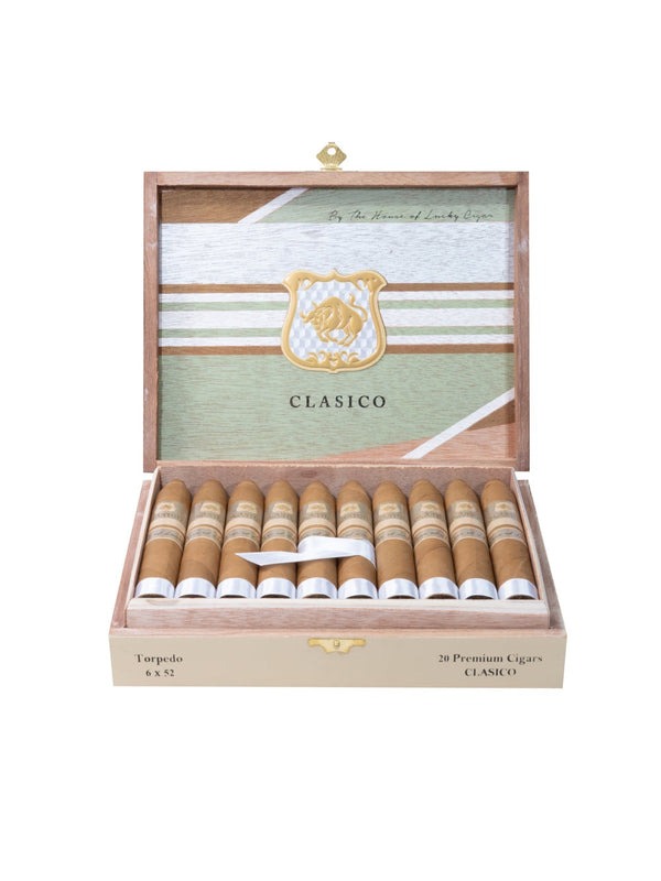 Classic Cigars - Classico by Lucky Cigar: Torpedo 6x52 Box of 20