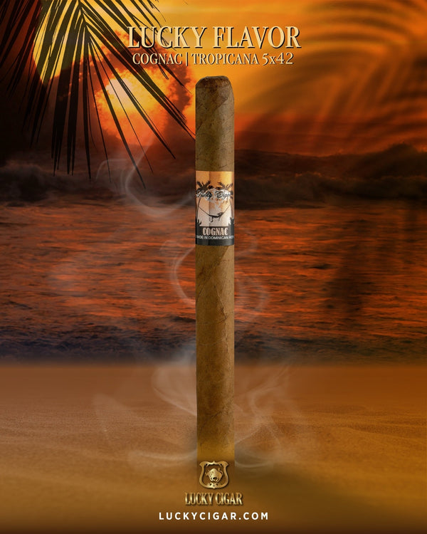 Flavored Cigars: Lucky Flavors Cognac 5x42 Cigar