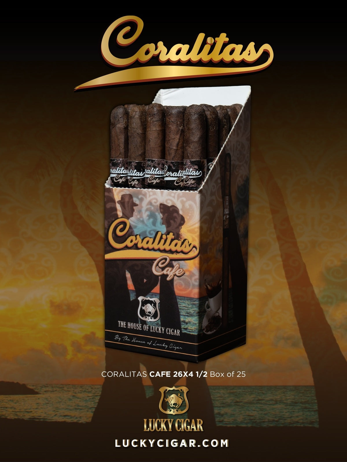 Coralitas Flavored Cigarillos by Lucky Cigar - Cafe
