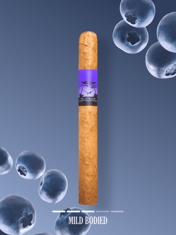 Flavored Cigars: Lucky Flavors Blue Razz 5x42 Cigar