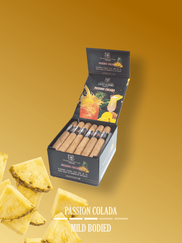 Flavored Cigars: Lucky Flavors Coco Passion Colada  5x42 Box of 24