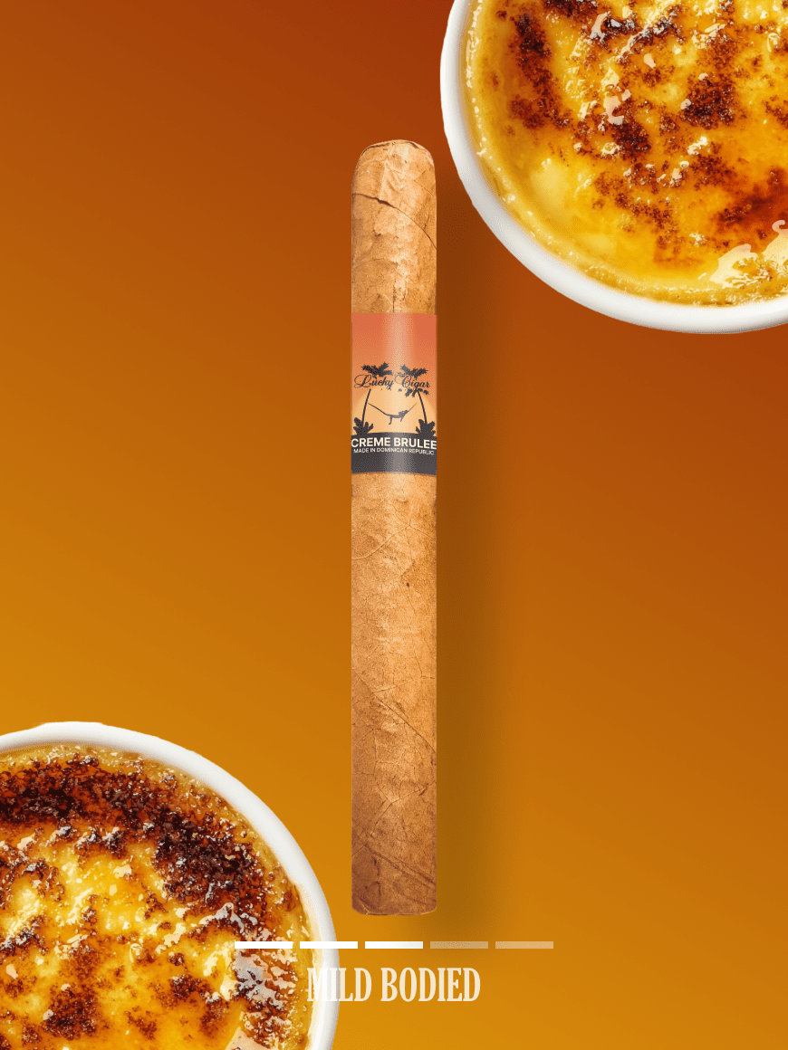 Flavored Cigars: Lucky Flavors Creme Brulee 5x42 Cigar